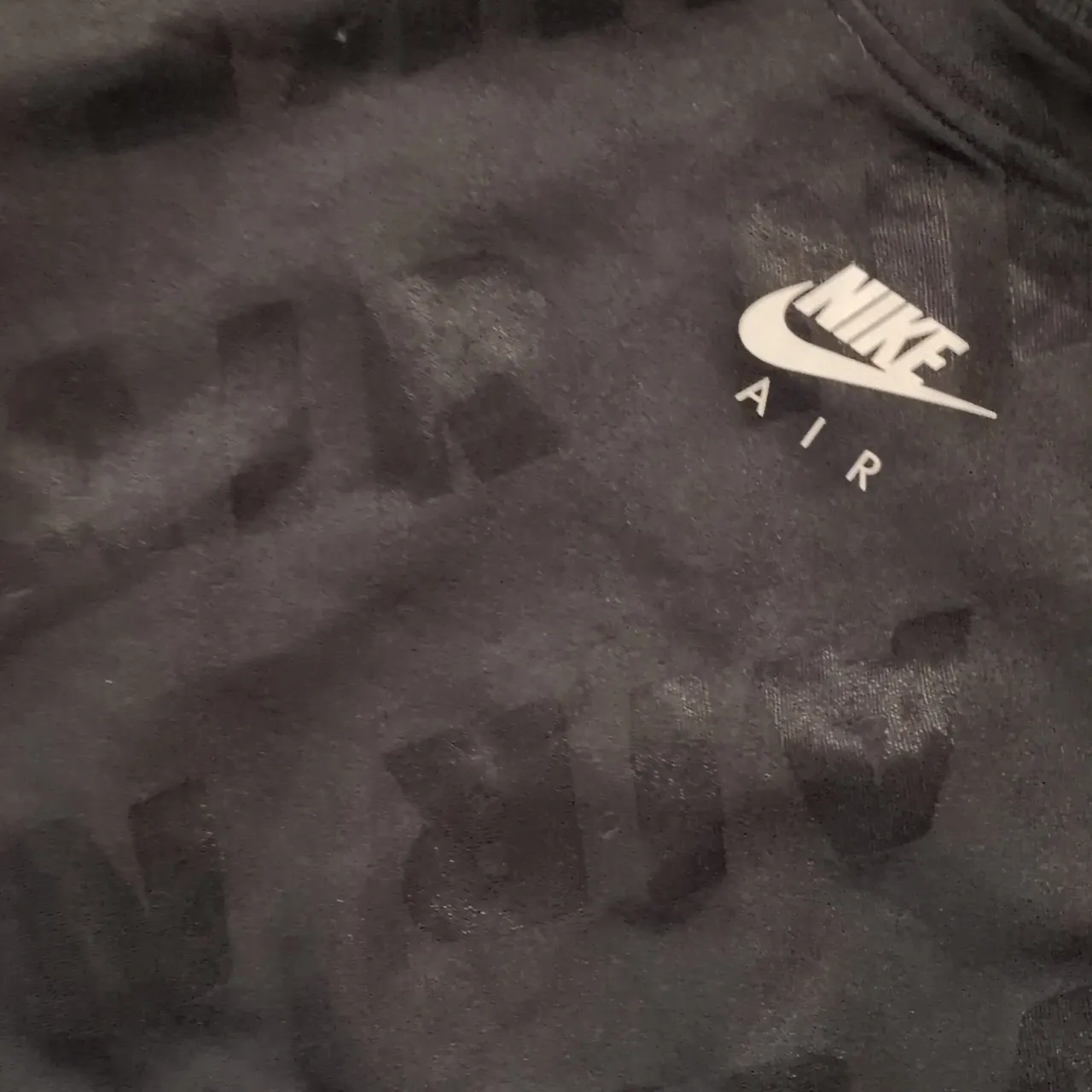 Nike Air Black White Long Sleeve Top Size Large - Image 3