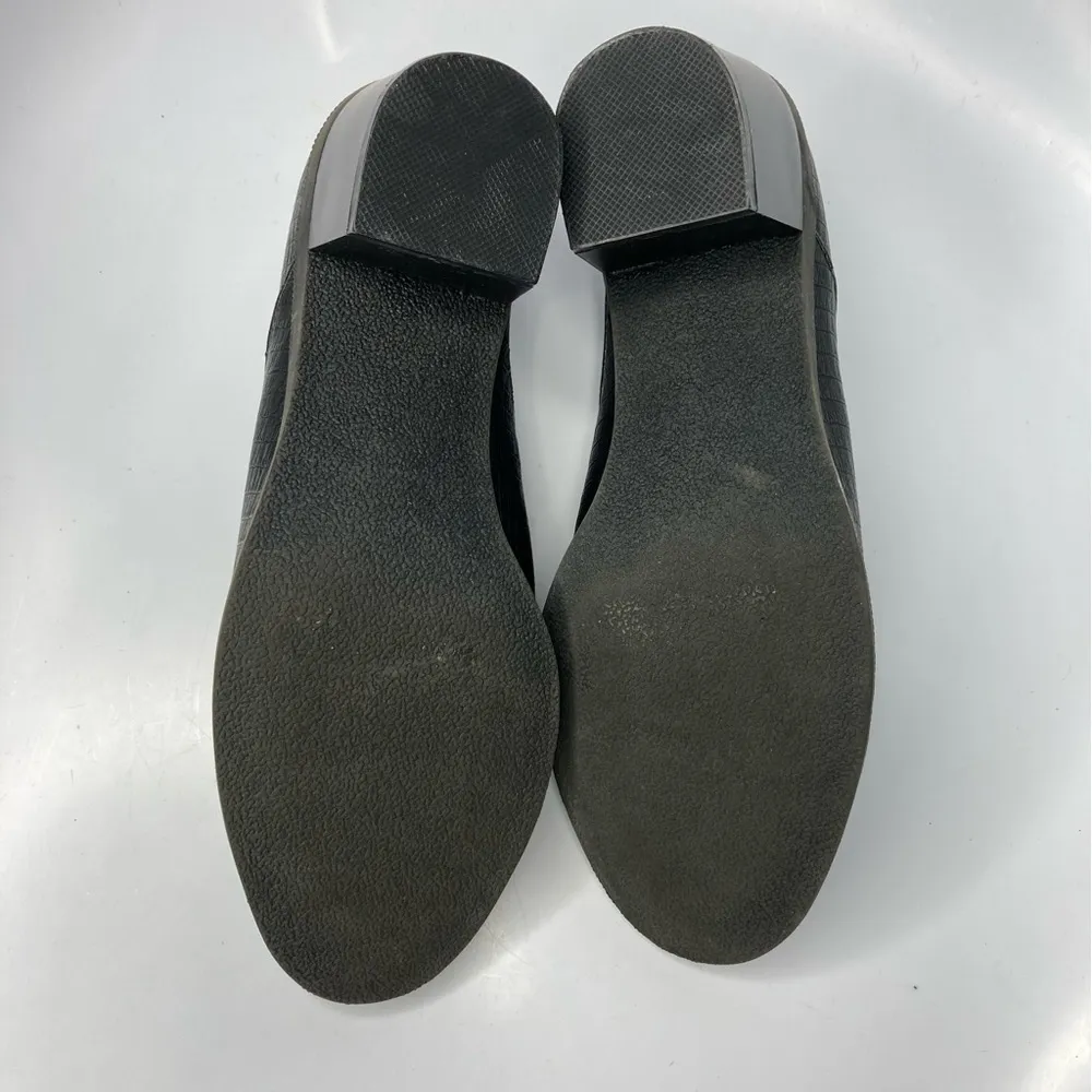 Relativity black‎ heeled booties faux leather size 10 - Image 6