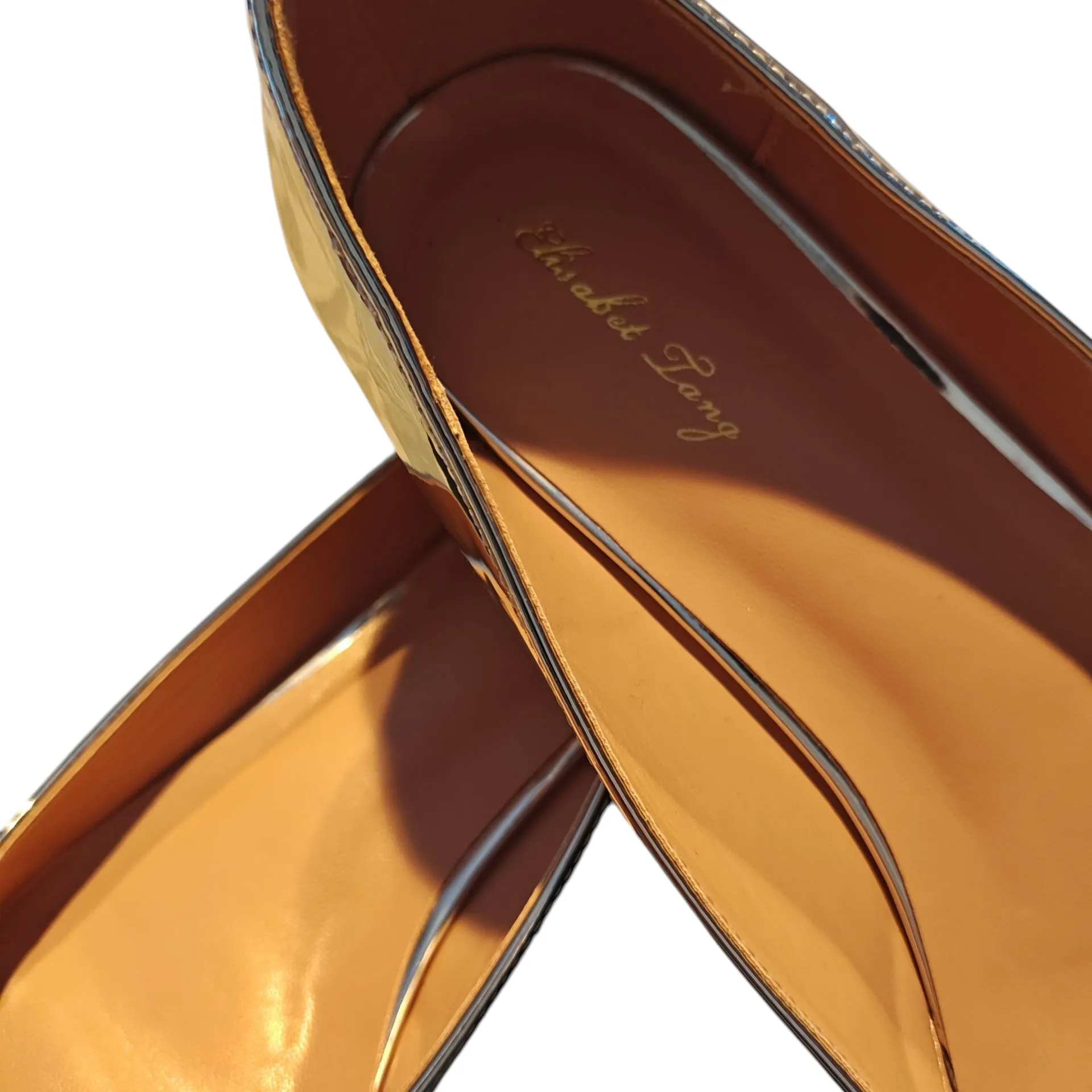 Elisabet Tang Elegant Silver Women's Flats - Image 5