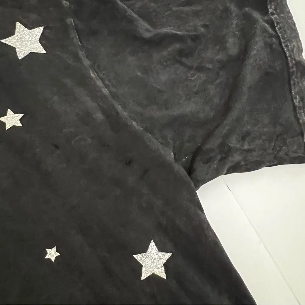 C Bar A Lovestock Ranch by Christian Audigier XXL Stars Mushroom Psychedelic Tee Black - Image 13