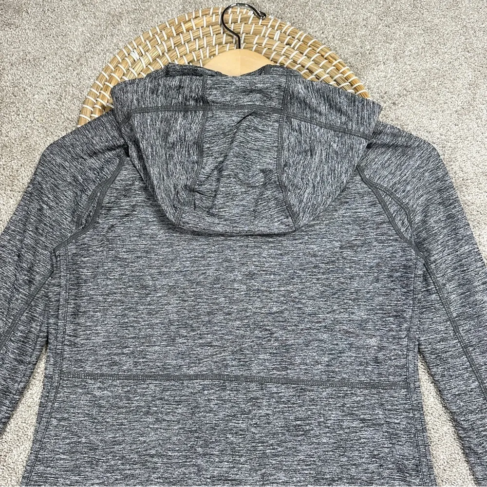 Athleta Pacifica Baja UPF Sweatshirt Jacket Hooded Full Zip Charcoal Heather XS - Image 8