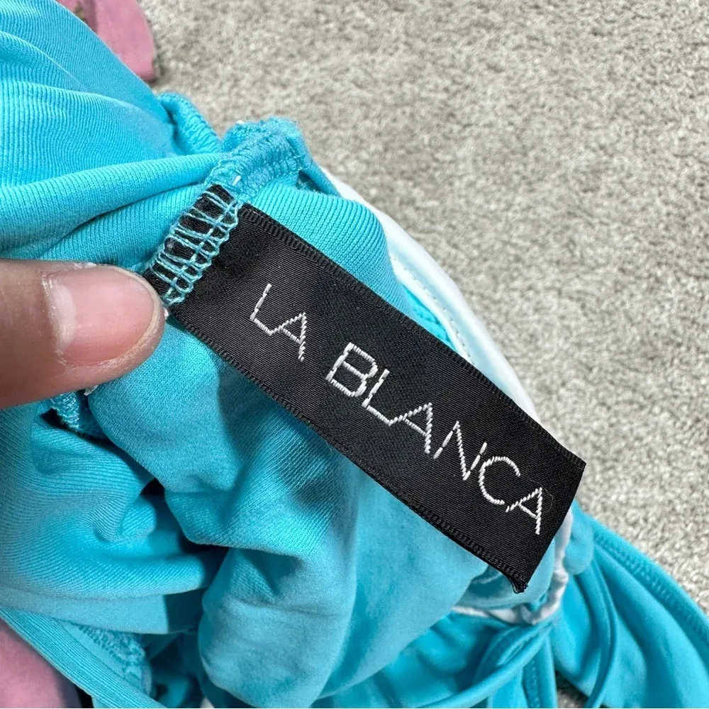 La Blanca Swimwear Island Goddess Surplice One Piece Underwire Size 0 - Image 8