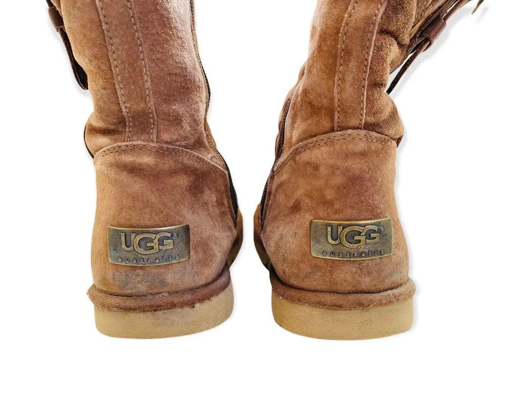 UGG Womens s Retro Brown Cargo Boots - Sz 5 - Image 2
