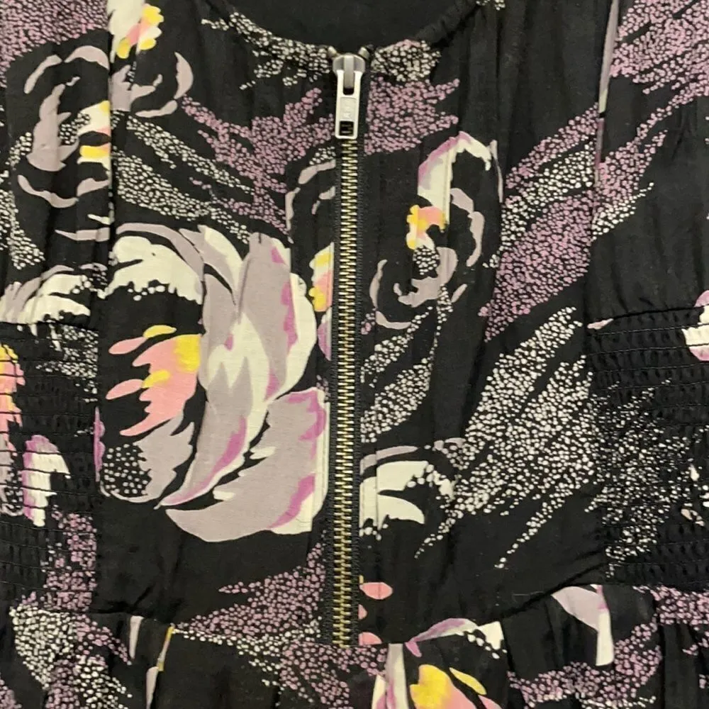 Urban Outfitters Kimchi Blue Navy Floral Sleeveless Mini Dress - Image 5