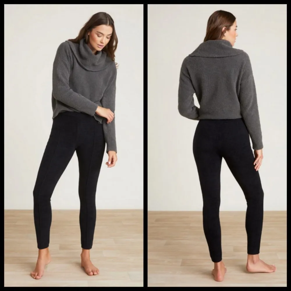 đź’•BAREFOOT DREAMSđź’• CozyChic Ultra Lite Leggings ~ Black Large L NWT - Image 3