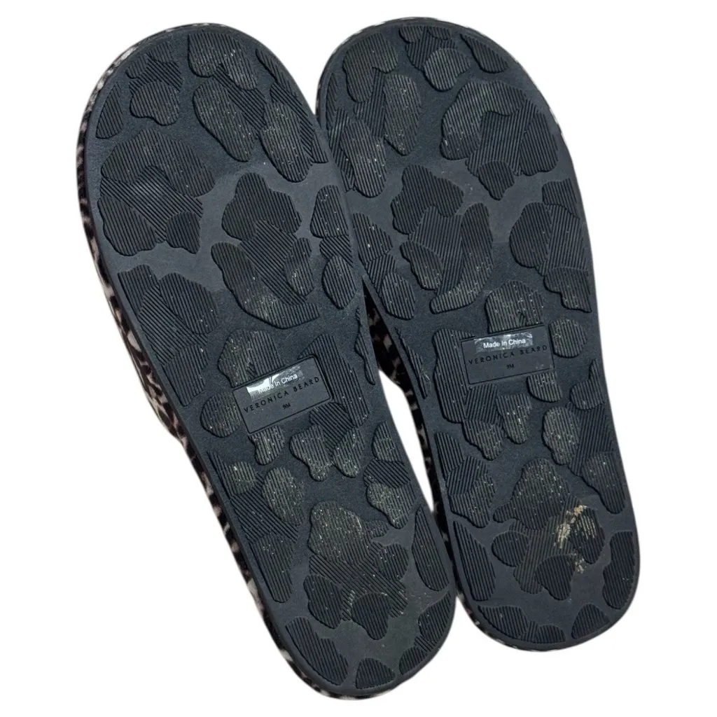 Veronica Beard Gillian Slipper Sandals Animal Leopard Print Coastal Resort 9 - Image 9