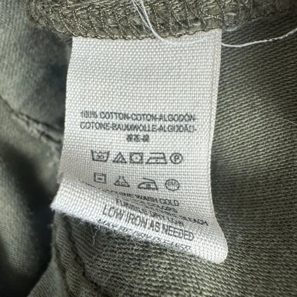 Free People Not Your‎ Brothers Surplus Jacket Green Full Zip Cargo Utility Sz S - Image 4