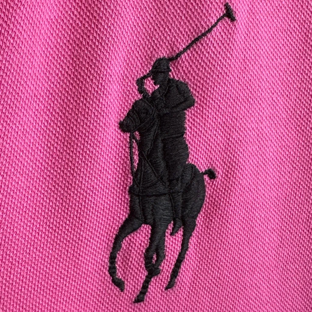 Ralph Lauren Polo Bubblegum Pink Mi France Polo Shirt Top - Image 8