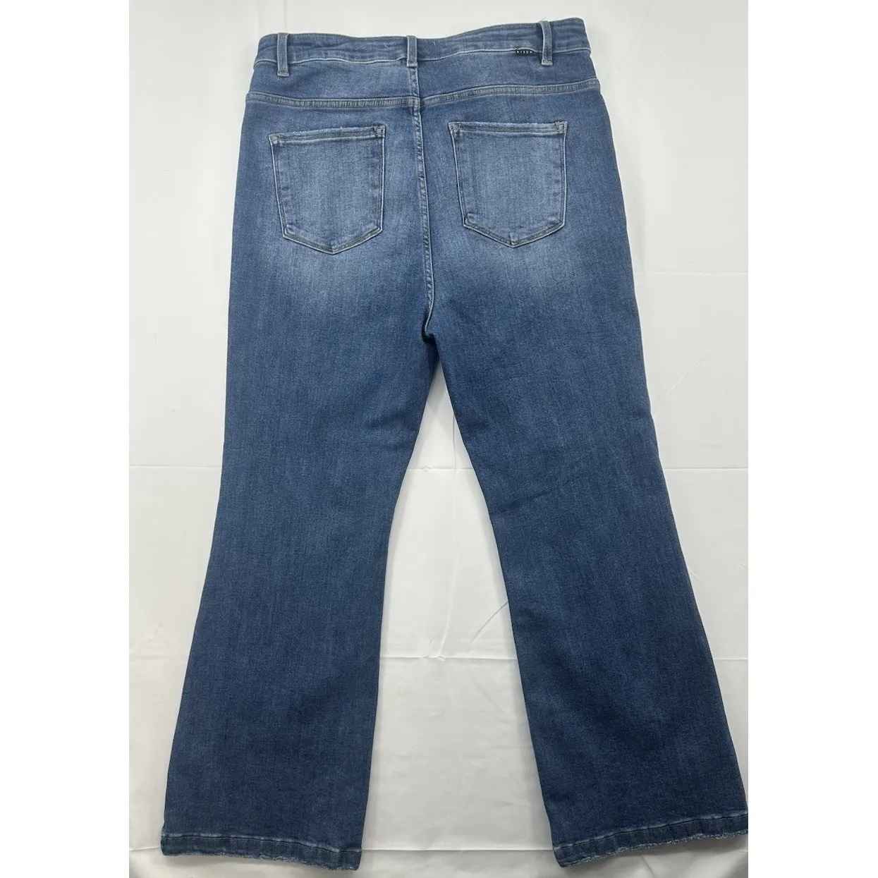 Risen Blue Jeans Women's Denim 1XL Tummy Control Wide Leg High Waisted Comfort Size 34 - Image 5