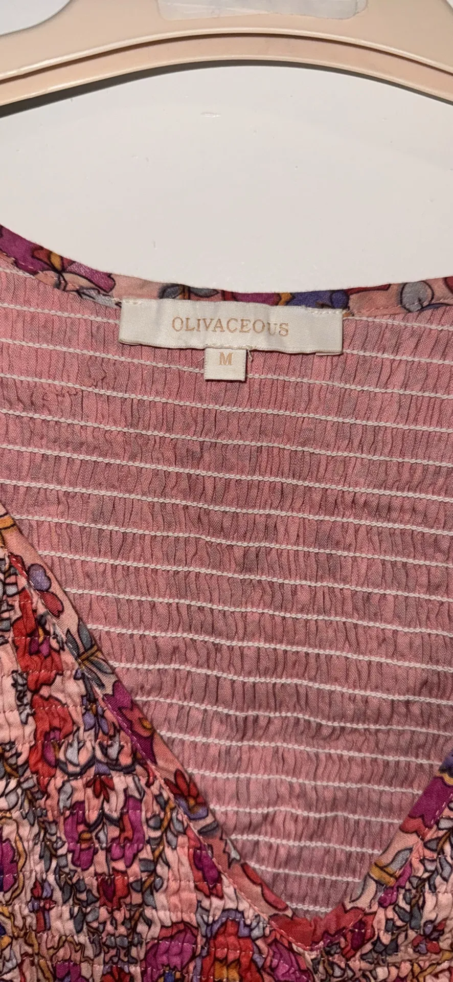 Floral Print Dress Olivaceous - Image 4