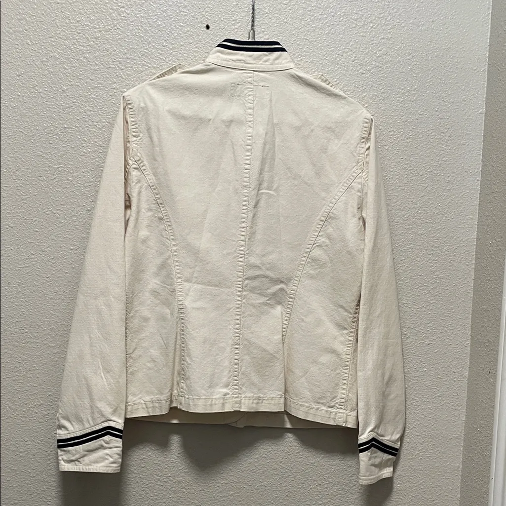 Ralph Lauren  Off-White Utility Jacket with Dark Trim - Image 5