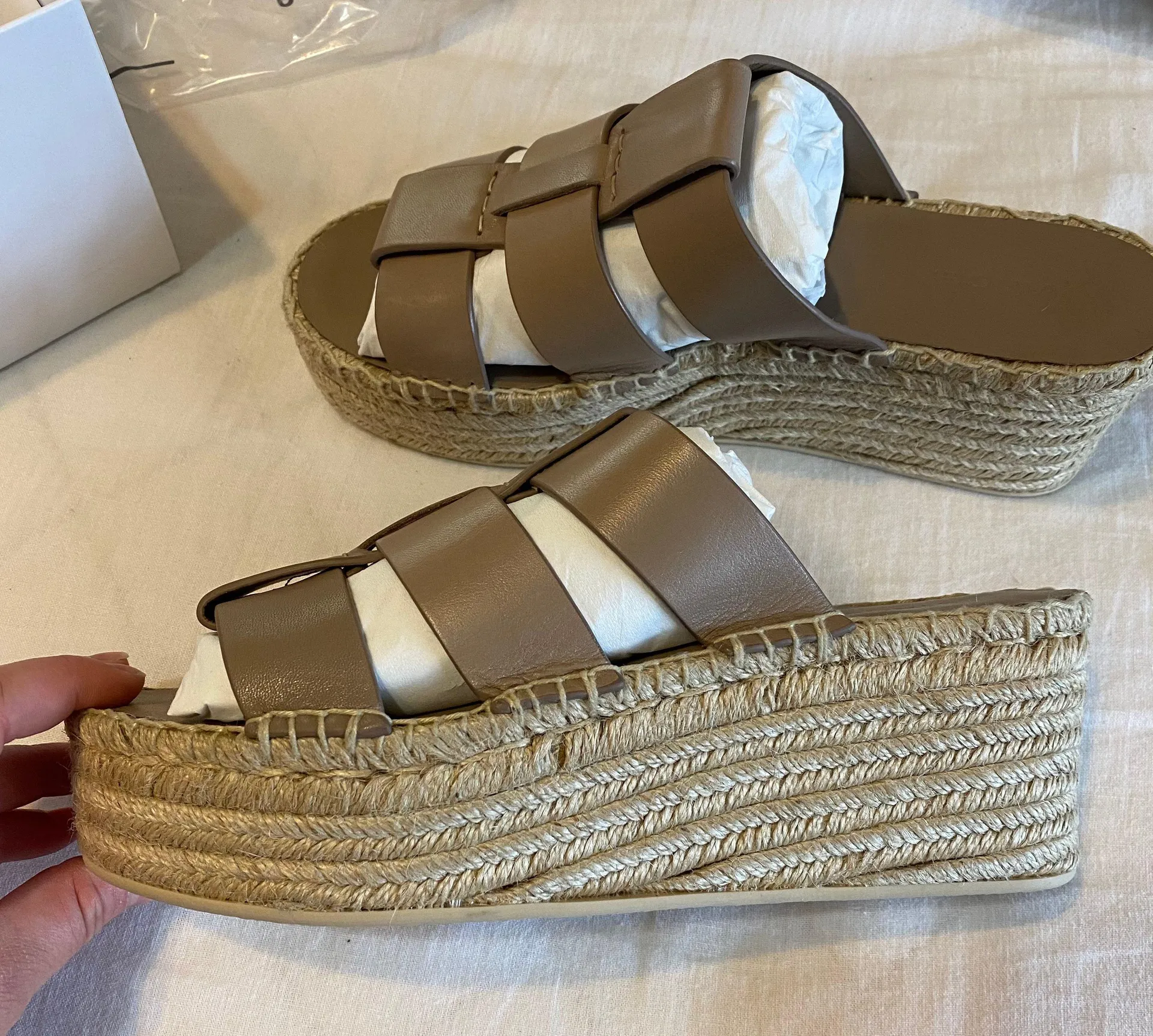 Vince Sabella Espadrille Wedge Sandals - Image 7