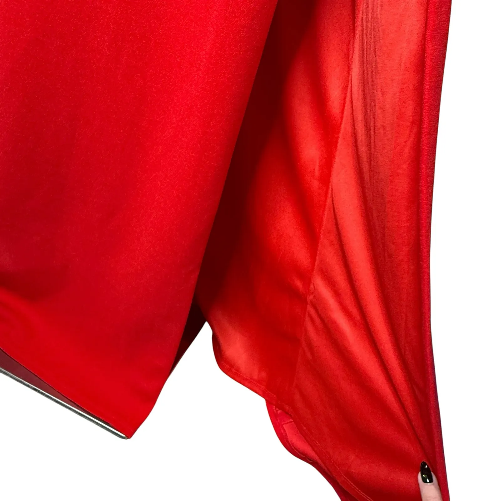 BHLDN‎ Anthropologie Blake Square Neck Stretch Crepe Maxi Dress Red NEW Small - Image 7