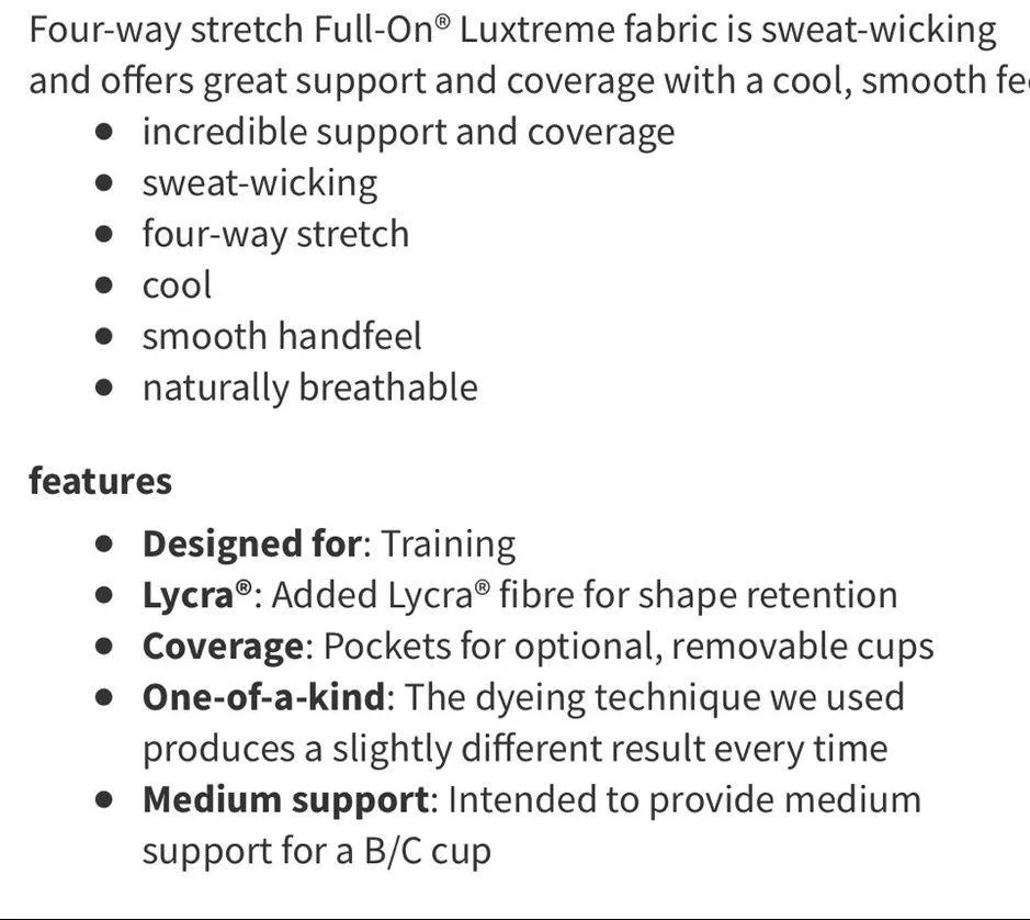 🦄  Energy Bra RARE Pattern🦄Color Splash Multi~6 fits like 4 - Image 5