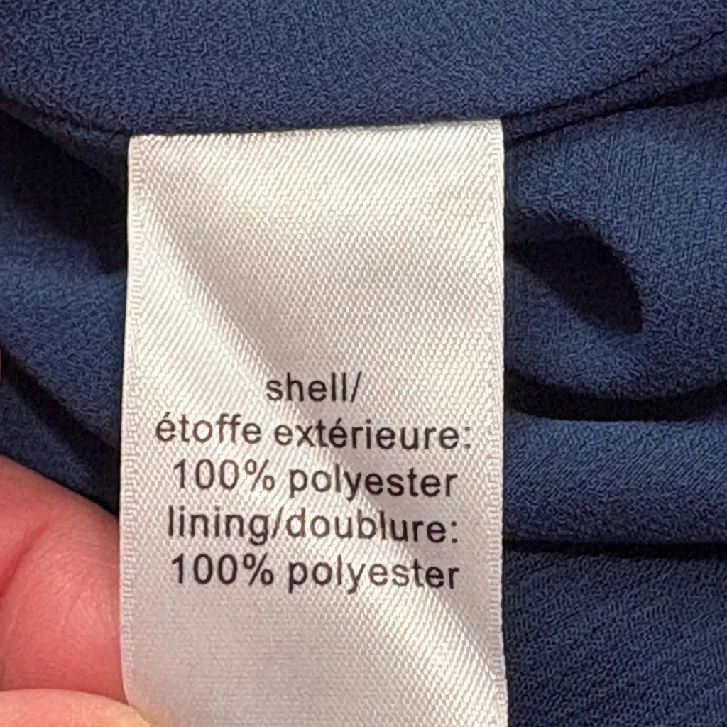 Maurices Western Asymmetrical Tank Embellished Cami Navy/Teal Lined Racer Back - Image 6