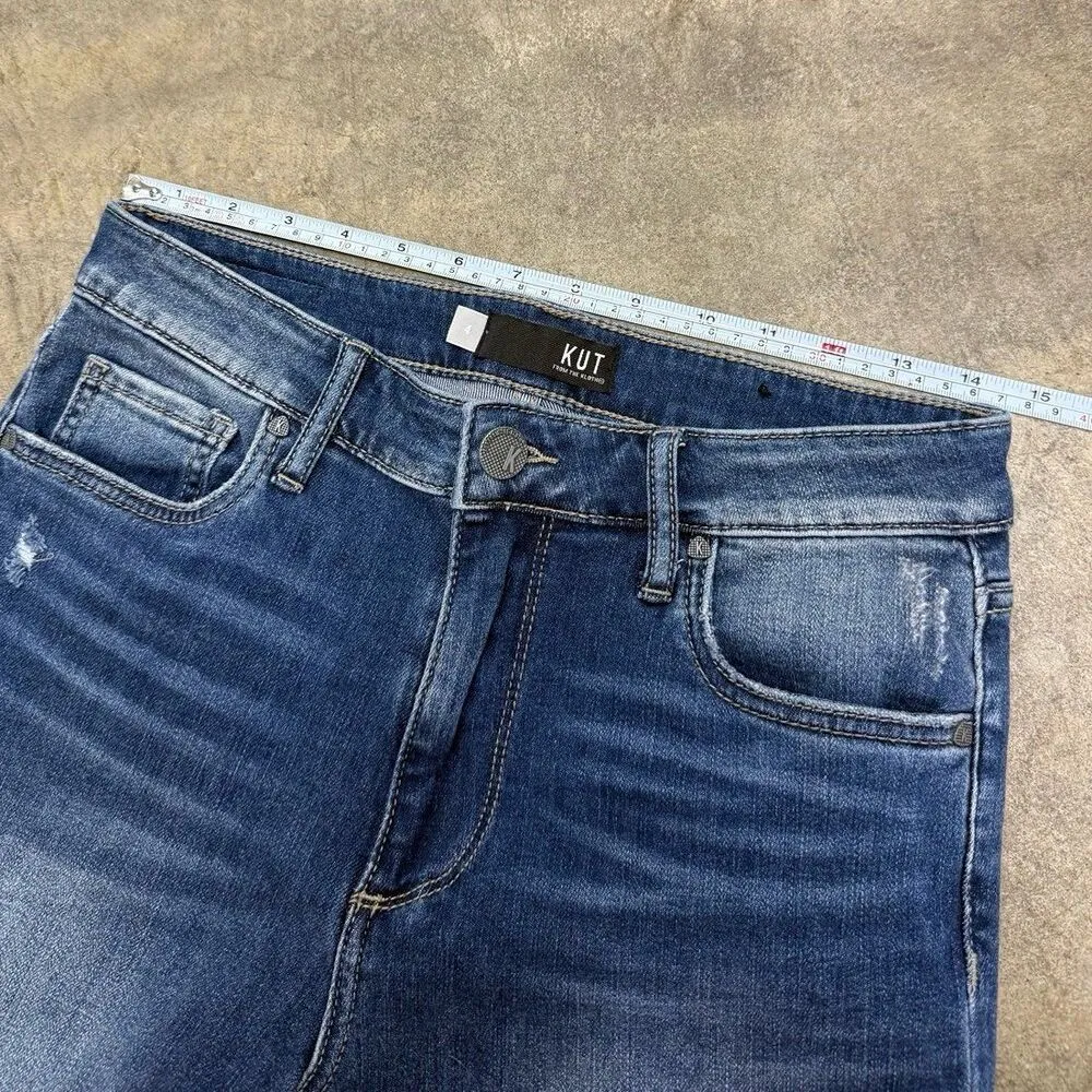 Kut from the Kloth Naomi Girlfriend Ankle Straight Leg jeans - Image 3