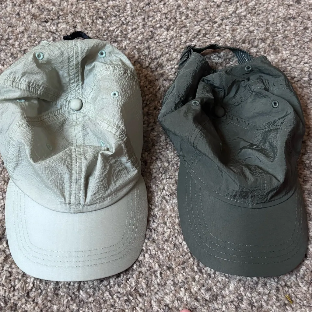 Set of Two Green Nylon Hats - Image 3