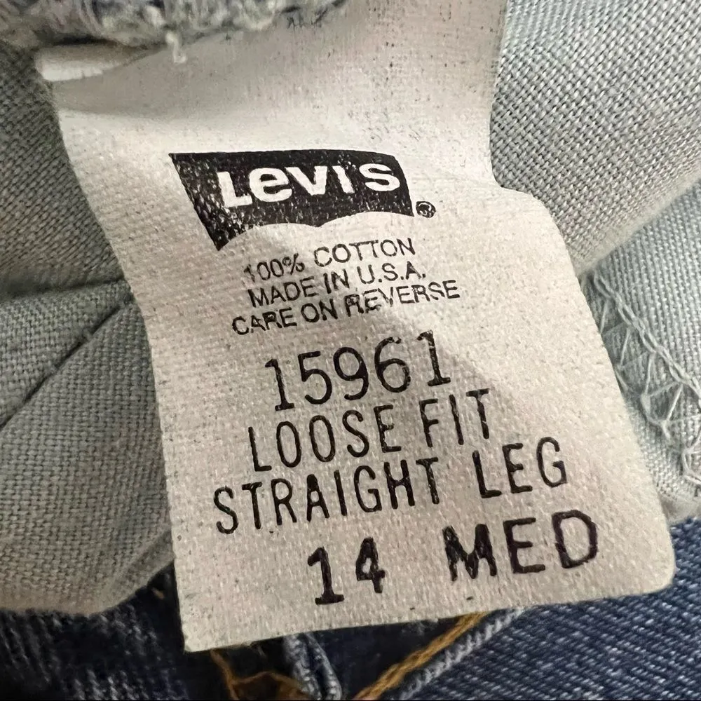 LEVI’S Vintage 90’s Orange Tab Loose Fit Straight Leg Jeans 15961 - Image 3