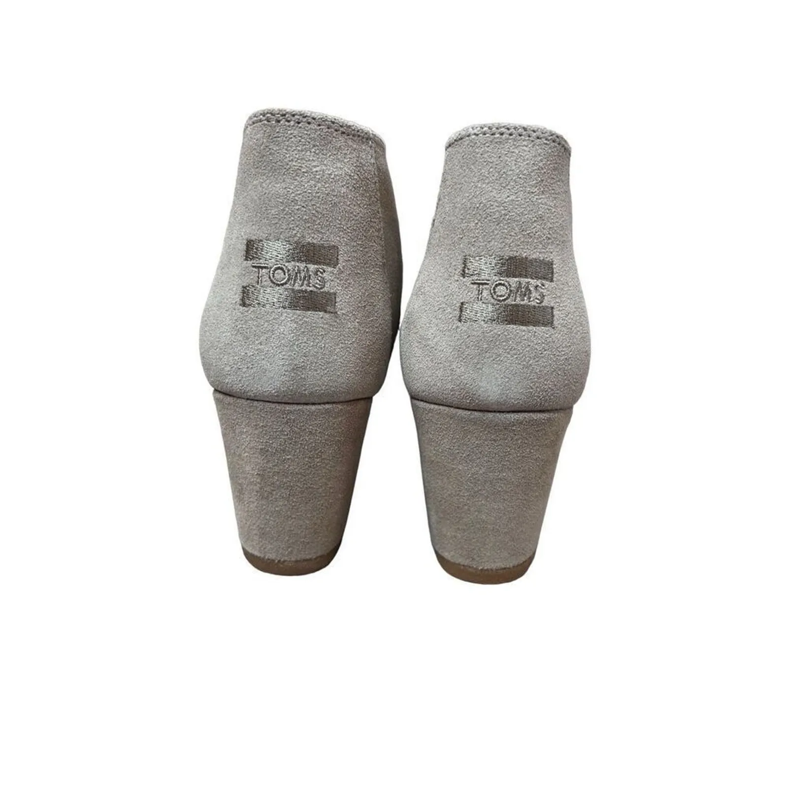 TOMS Kala Wedge Bootie Desert Taupe Suede Tan Shoe 10 NWT Bohemian‎ Earth Tones - Image 6