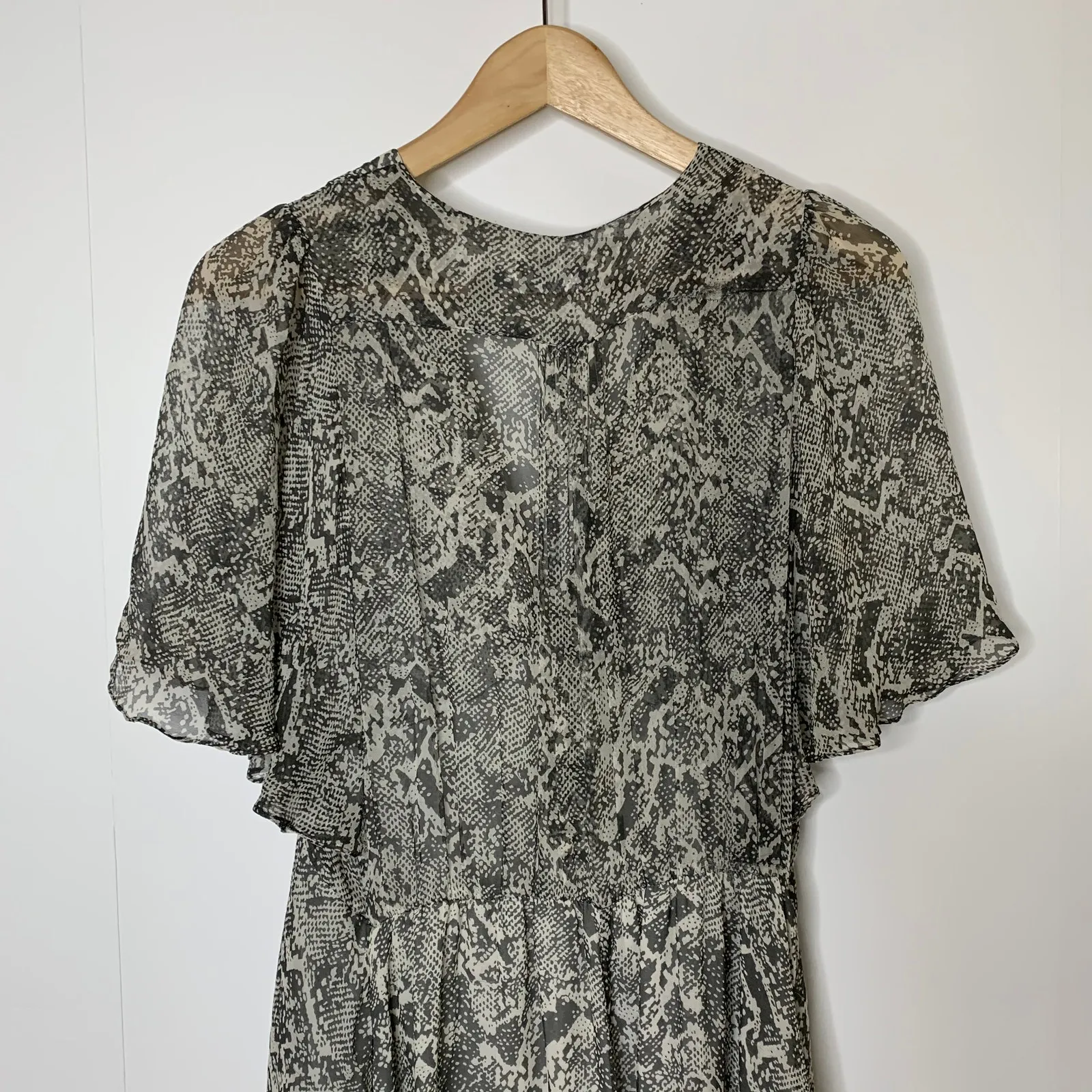 Zimmermann Phython Snake Sheer Silk Wide Leg Jumpsuit Womens 0 - Image 14