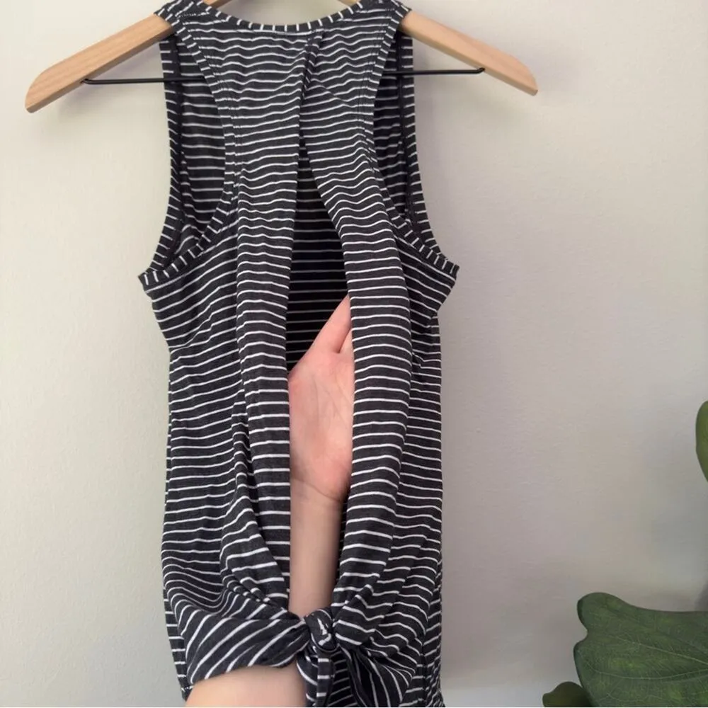Lululemon All Tied Up Tank Modern Stripe Heathered Black White (First Release) - Image 7