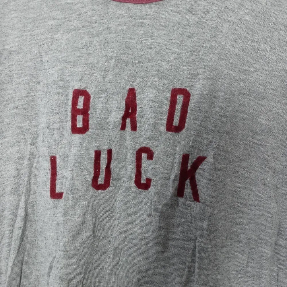 Brandy Melville gray bad luck tee in One size - Image 2