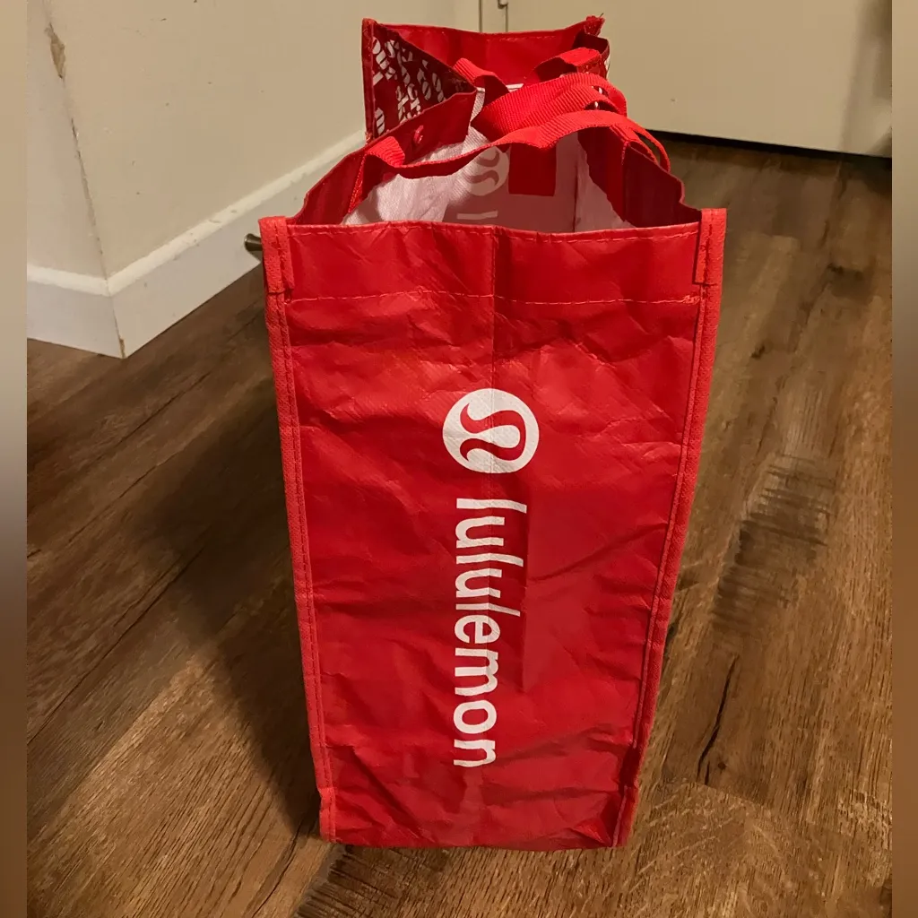 Lululemon Reusable Gift Shopping Bag One Large Tote~ 14*16*6.5~Manifesto Recycle - Image 4