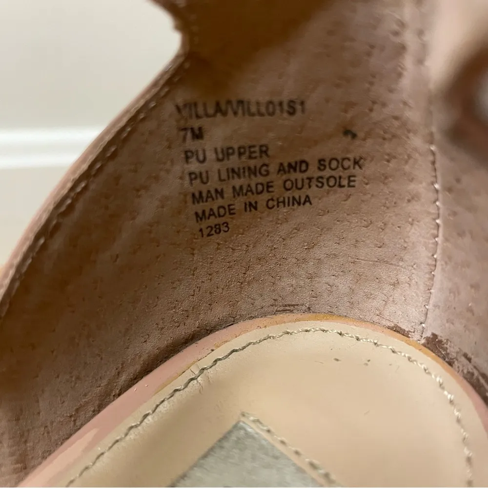 Steve Madden Villa Wedge Espadrille Sandals, Blush, Size 7, EUC - Image 9