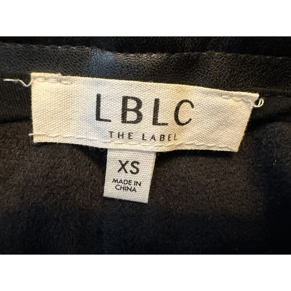 LBLC the Label High Rise Black Faux Leather Pants Revolve Size XS - Image 6