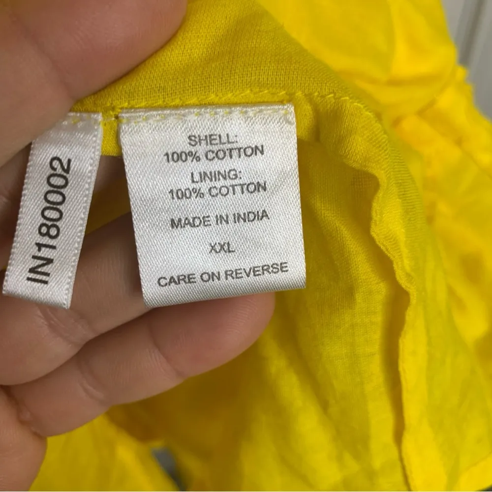 Happy Nature Kate Hudson yellow off the shoulder ruffle sun dress size XXL‎ - Image 4