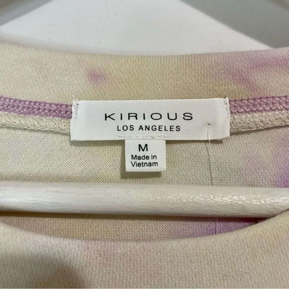 Kirious Women’s Reverse Tie Dye Long Sleeve Pullover Sweatshirt Purple Sz M NWT - Image 4