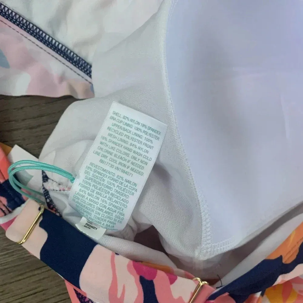 Kona Sol™ Full Coverage Floral Print Ruffle Sleeve One Piece Swimsuit - Size 20 - Image 6