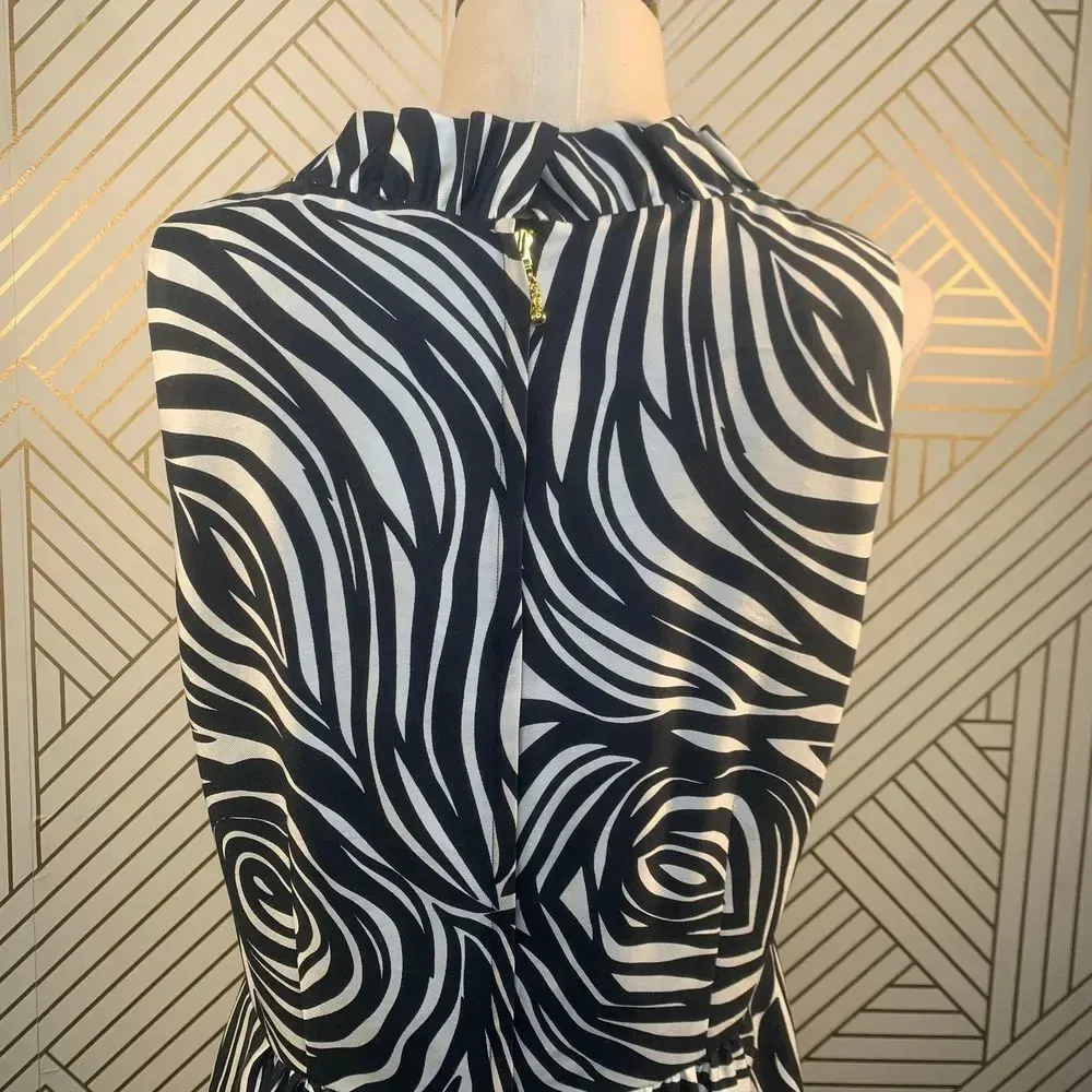 Kate‎ Spade Dyan Woodblock Zebra Black White Dress - Image 11