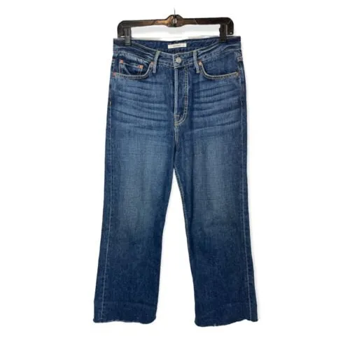 GRLFRND size 28 Bobbi High Rise Viva Forever jeans raw hem button fly - Image 3