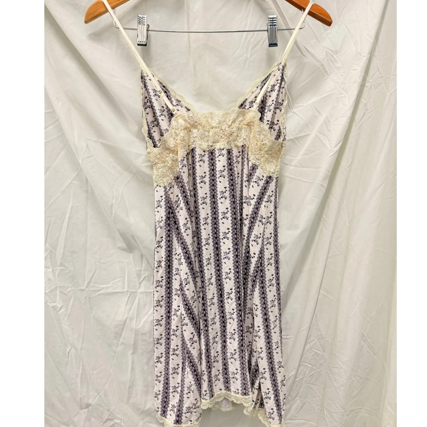 Y2K Babydoll Lace Mesh Floral Bow Tie Coquette Blouse‎ Top Medium - Image 2