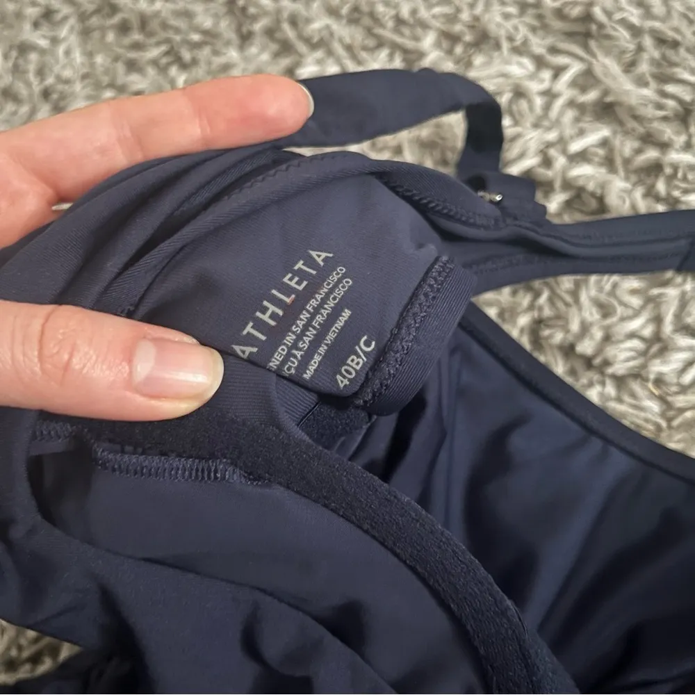 Athleta true navy swim tank tankini size 40 b/c - Image 2
