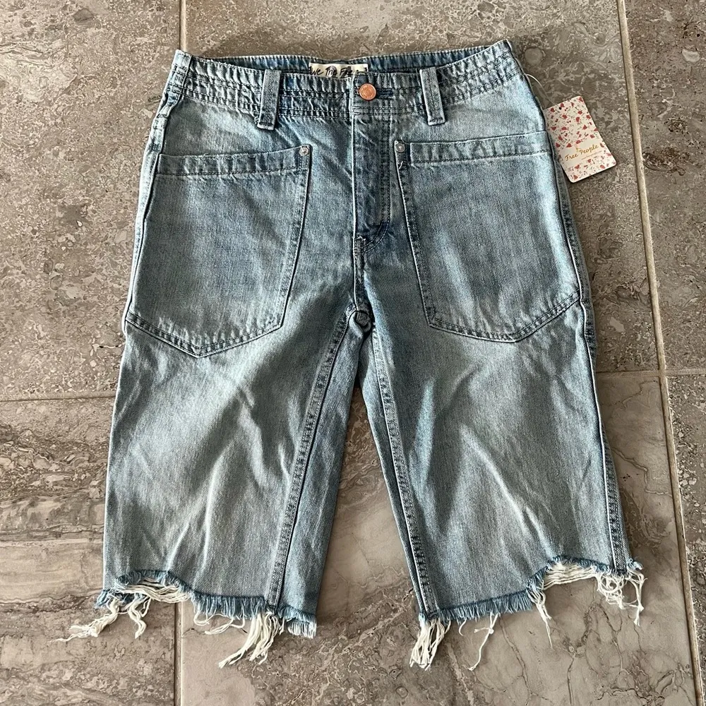 Free People Jeans High Hopes Rebel Rouser Cutoff Denim Shorts Size 24 New w/Tag - Image 5