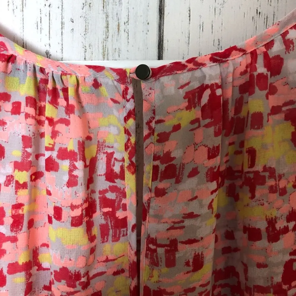 a.n.a. Floral Print Womens Sleeveless Blouse  Sz M - Image 3