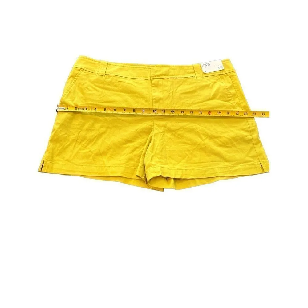 New York & Company lemon green Shorts Size 12 - Image 9
