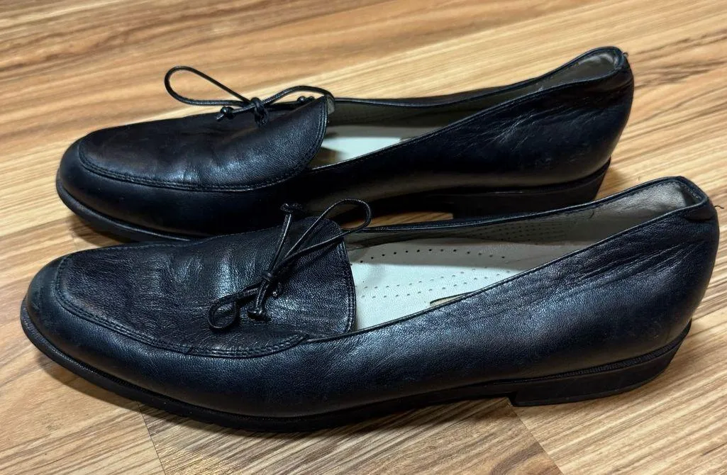 Cole Haan Black Leather Women’s Loafers, 9.5 - Image 2