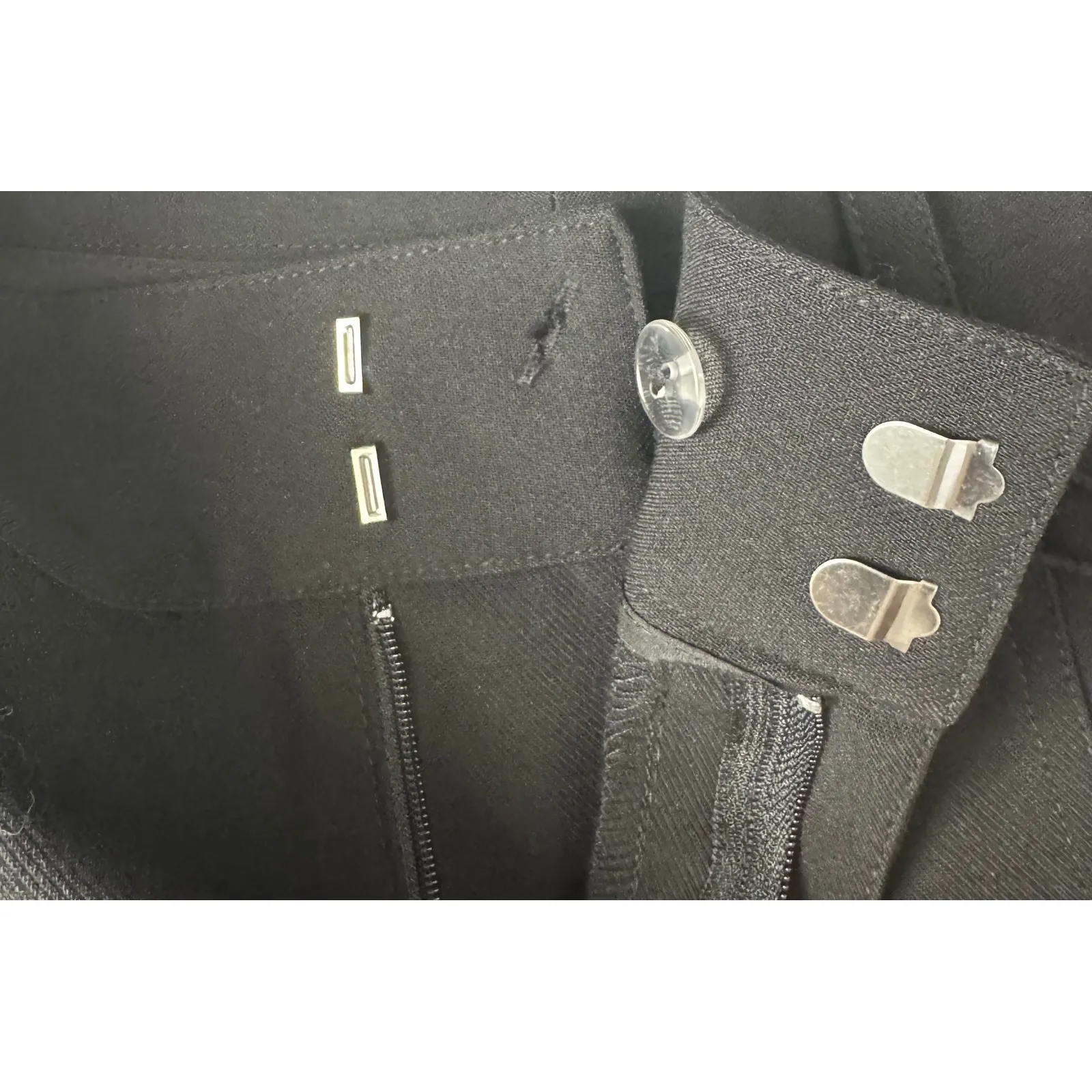 Sanctuary Black Pleat Detail Cargo Pants Relaxed Fit Standard Rise Size 25‎ - Image 4