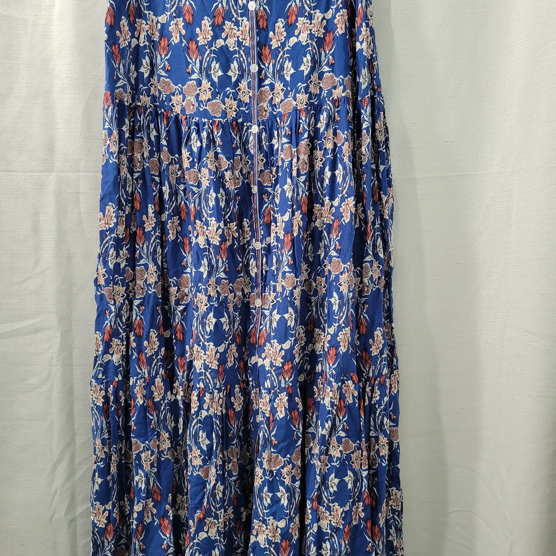 MAXI Studio Floral Blue Maxi Skirt Size S - Image 2