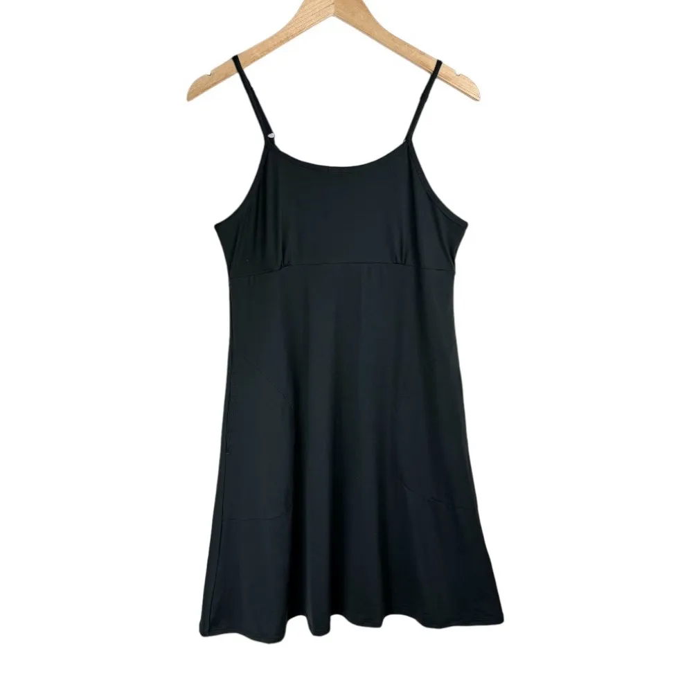 NWT Prana Granite Springs Dress Sz Small Black Mini Stretch Casual Athletic - Image 3