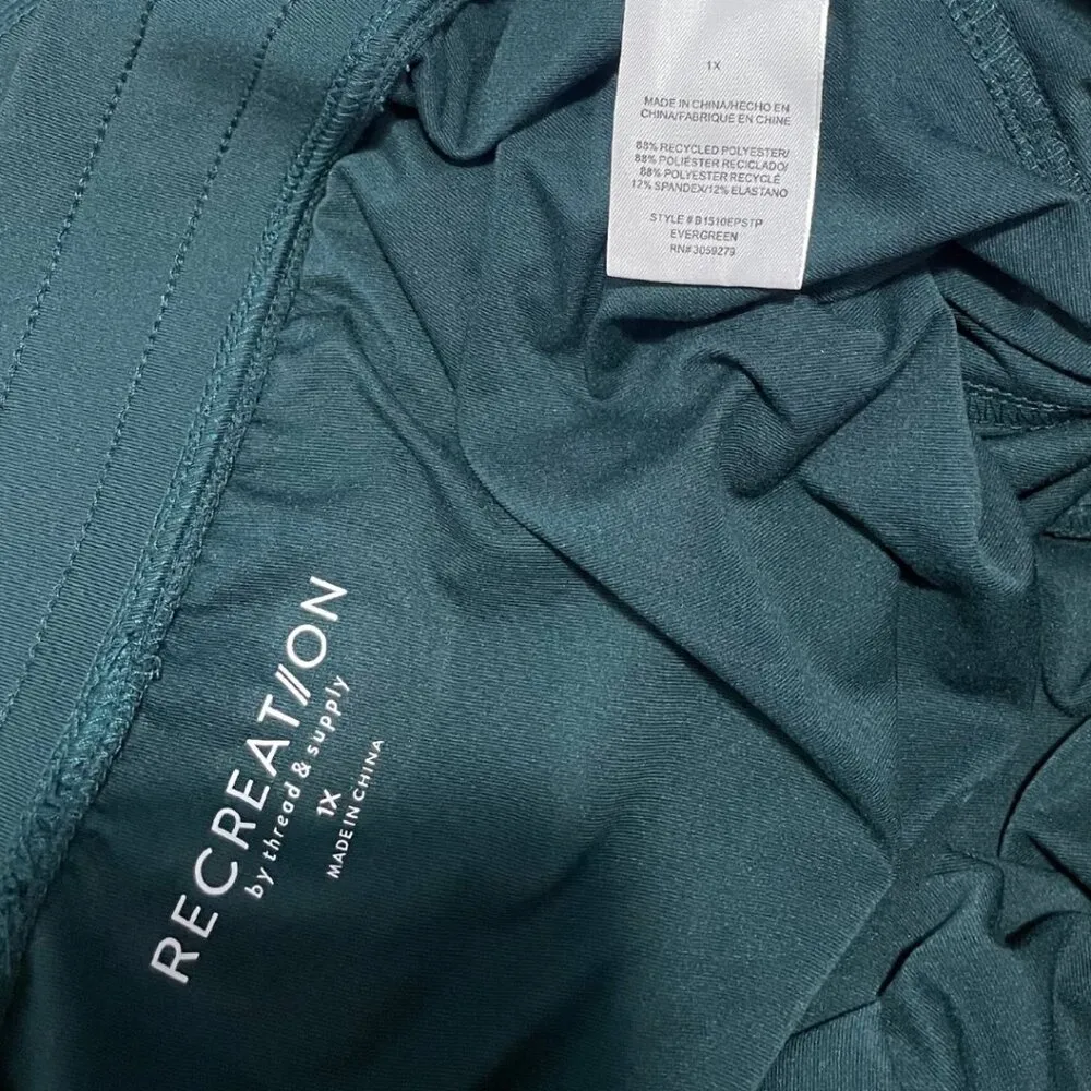 Thread & Supply Recreation Addison Skirt/Skort Forest Green Size 1X NWOT - Image 4