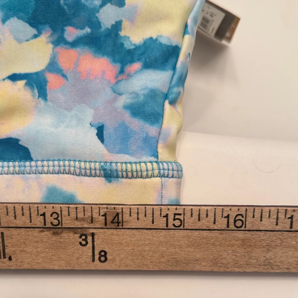 Joe Fresh Blue and Yellow Abstract Sports Bra - Image 9