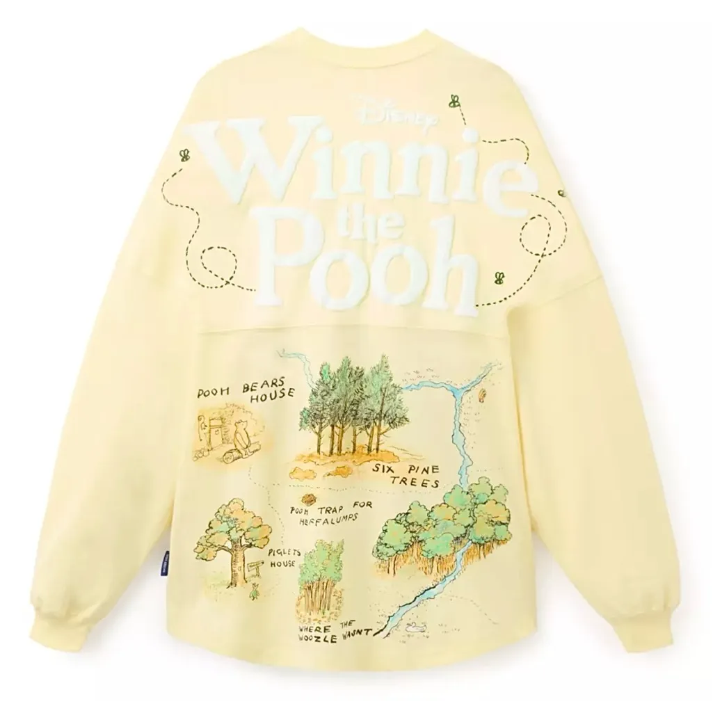 NWT Disney Exclusive Winnie The Pooh Hundred Acre Wood Map Spirit Jersey Medium - Image 4