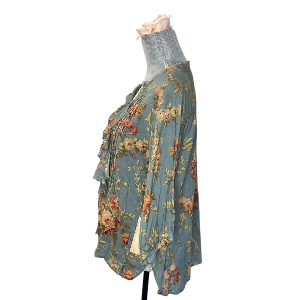 Denim & Supply Ralph Lauren Avery Swing Floral Blouse size M - Image 5