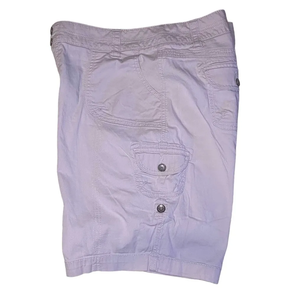 Sonoma Modern Bermuda Shorts Lightweight Adjustable Hem Light Tan Size 14P - Image 4