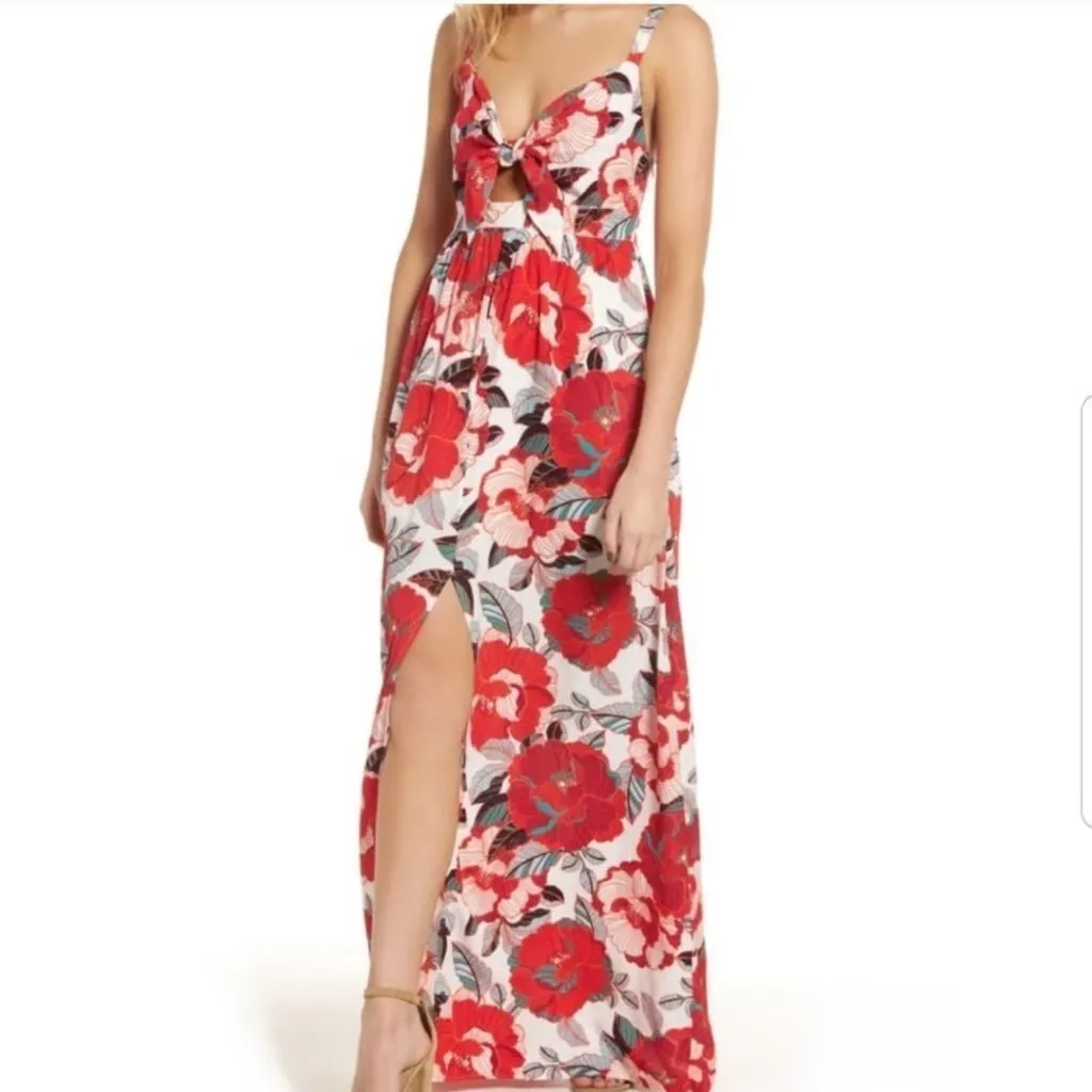 CUPCAKES AND CASHMERE Revolve Thorpe Maxi Dress in Punch Pink Size 4 Small S White - Image 2