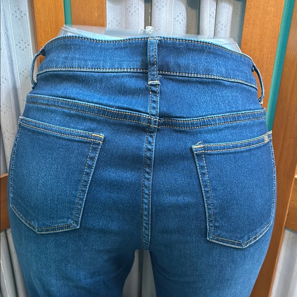 Jennifer Lopez Blue Skinny Jeans with Versatile Stretch - Image 7